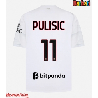 AC Milan Christian Pulisic #11 Tricou Fotbal Replică 2026-27 Barbati Deplasare